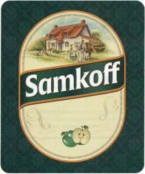 SAMKOFF CIDER APPLE GREEN THE GREAT TRADITION OF CIDER SAMKOFF