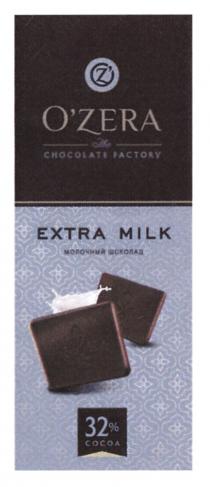 OZ OZERA THE CHOCOLATE FACTORY EXTRA MILK МОЛОЧНЫЙ ШОКОЛАДO'Z O'ZERA ШОКОЛАД