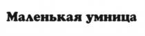 МАЛЕНЬКАЯ УМНИЦА
