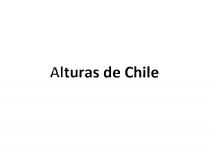 ALTURAS DE CHILECHILE