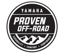 YAMAHA PROVEN OFF-ROAD CAPABILITY COMFORT CONFIDENCECONFIDENCE