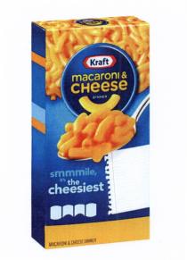 KRAFT MACARONI S THE CHEESIEST& CHEESE DINNER SMMMILE IT'S CHEESIEST