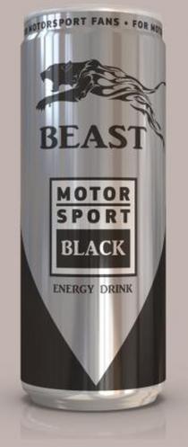 BEAST MOTOR SPORT BLACK FOR MOTORSPORT FANS ENERGY DRINKDRINK