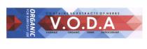 V.O.D.A VAIUABLE ORGANIC DRINK ANTIOCSIDANT ORGANIC FOR EVERYDAY USE CONTAINS 53 EXTRACTS OF HERBSHERBS