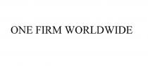 ONE FIRM WORLDWIDEWORLDWIDE