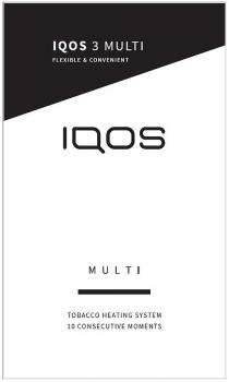 IQOS 3 MULTI FLEXIBLE & CONVENIENT TOBACCO HEATING SYSTEM 10 CONSECUTIVE MOMENTSMOMENTS