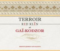 TERROIR RED KLЁN DE GAI-KODZOR ВИНОГРАДНИКИ ГАЙ-КОДЗОРА PRODUCT OF RUSSIAKLEN RUSSIA