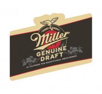 MILLER GENUINE DRAFT 4X FILTERED FOR EXCEPTIONAL SMOOTHNESSSMOOTHNESS