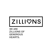 ZILLINS WE ARE ZILLIONS OF GENEROUS HEARTSHEARTS