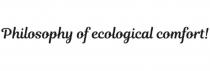 PHILOSOPHY OF ECOLOGICAL COMFORTCOMFORT