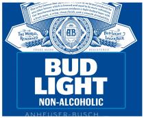 BUD LIGHT NON-ALCOHOLIC AB EUROPA ASIA AMERICA AFRICA AUSTRALIA TRADE MARK REGISTERED ANHEUSER-BUSCHANHEUSER-BUSCH