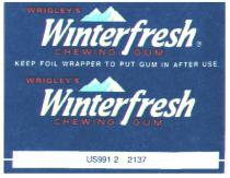 WRIGLEYS WINTERFRESH CHEWING GUM WRIGLEY