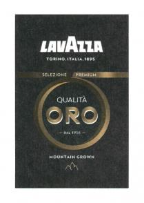 LAVAZZA TORINO ITALIA 1895 SELEZIONE PREMIUM QUALITA ORO DAL 1956 MOUNTAN GROWNGROWN