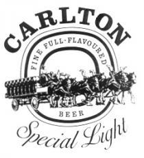 CARLTON SPECIAL LIGHT BEER FINE FULL FLAVOURED