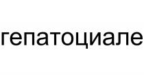 ЗАЯВЛЯЕТСЯ НА РЕГИСТРАЦИЮ СЛОВЕСНОЕ ОБОЗНАЧЕНИЕ - ГЕПАТОЦИАЛЕ ВЫПОЛНЕННОЕ СТАНДАРТНЫМ ШРИФТОМ БУКВАМИ РУССКОГО АЛФАВИТА ОБОЗНАЧЕНИЕ ЯВЛЯЕТСЯ ФАНТАЗИЙНЫМ И ПРЕДНАЗНАЧЕНО ДЛЯ ИДЕНТИФИКАЦИИ ТОВАРОВ ЗАЯВИТЕЛЯ