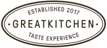 GREATKITCHEN TASTE EXPERIENCE ESTABLISHED 20172017