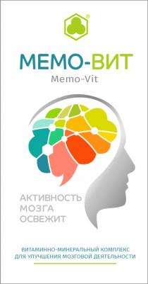 МЕМО-ВИТ MEMO-VIT АКТИВНОСТЬ МОЗГА ОСВЕЖИТ ВИТАМИННО-МИНЕРАЛЬНЫЙ КОМПЛЕКС ДЛЯ УЛУЧШЕНИЯ МОЗГОВОЙ ДЕЯТЕЛЬНОСТИДЕЯТЕЛЬНОСТИ