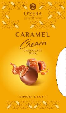 CARAMEL CREAM CHOCOLATE MILK SMOOTH SOFT OZERA THE CHOCOLATE FACTORY