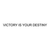 VICTORY IS YOUR DESTINY
