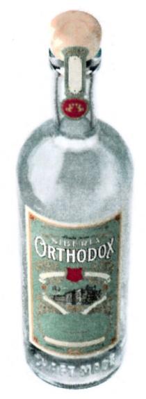 ORTHODOX VODKA FROM SIBERIA CRAFT MADE ОРТОДОКС ВОДКА МЫ ВЕРНУЛИСЬ К ИСТОКАМ И СОЗДАЛИ ВОДКУ ТАКОЙ КАКОЙ ОНА ДОЛЖНА БЫТЬ - НИЧЕГО ЛИШНЕГО ОТБОРНЫЙ СОЛОДОВЫЙ СПИРТ НАТУРАЛЬНОГО БРОЖЕНИЯ И ЧИСТАЯ СИБИРСКАЯ ВОДАВОДА