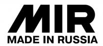 MIR MADE IN RUSSIARUSSIA