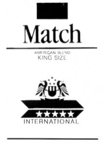 MATCH INTERNATIONAL AMERICAN BLEND KING SIZE