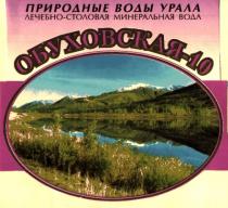 ОБУХОВСКАЯ 10 ПРИРОДНЫЕ ВОДЫ УРАЛА ЛЕЧЕБНО СТОЛОВАЯ МИНЕРАЛЬНАЯ