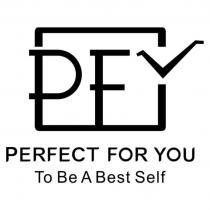 PFY PERFECT FOR YOU TO BE A BEST SELFSELF