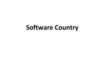 SOFTWARE COUNTRYCOUNTRY