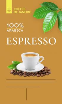 COFFEE DE JANEIRO 100% ARABICA ESPRESSOESPRESSO