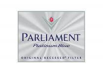 P PARLIAMENT PLATINUM BLUE ORIGINAL RECESSED FILTERFILTER