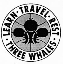 LEARN TRAVEL REST THREE WHALES