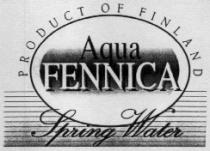 PRODUCT OF FINLAND AQUA FENNICA SPRING WATER