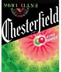 CHESTERFIELD REMIX SUMMER ESTD 1896 CIGARETTES CLASS AA