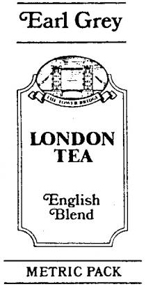 EARL GREY LONDON TEA ENGLISH BLEND