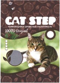 CAT STEP WOOD ORIGINAL КОМКУЮЩИЙСЯ РАСТИТЕЛЬНЫЙ НАПОЛНИТЕЛЬНАПОЛНИТЕЛЬ