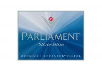 P PARLIAMENT SILVER BLUE ORIGINAL RECESSED FILTERFILTER