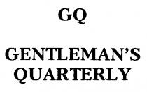 GQ GENTLEMANS GENTLEMAN QUARTERLY