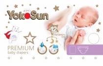 YOKOSUN PREMIUM BABY DIAPERS ДО 12 ЧАСОВ СПОКОЙНОГО СНАСНА