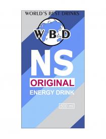 NS ORIGINAL ENERGY DRINK WBD WORLDS BEST DRINKSWORLD'S DRINKS