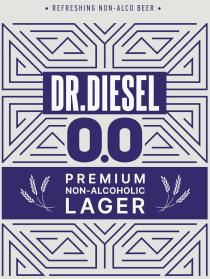 DR.DIESEL 0.0 PREMIUM NON-ALCOHOLIC LAGER REFRESHING NON-ALCO BEERBEER