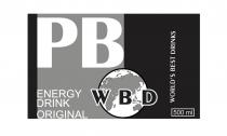 PB ENERGY DRINK ORIGINAL WBD WORLDS BEST DRINKSWORLD'S DRINKS