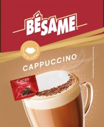 BESAME CAPPUCCINO ES EL CAFE CACAO TOPPING ADD TO YOUR CAPPUCCINO