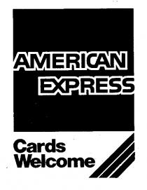 AMERICAN EXPRESS CARDS WELKOME