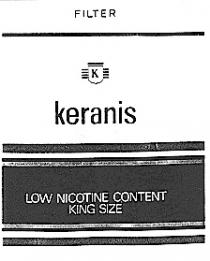 KERANIS K LOW NICOTINE CONTENT KING SIZE