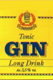 ANNO 1819 TONIC GIN LONG DRINK SINEBRYCHOFF