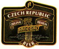 CZECH REPUBLIC ORIGINAL PREMIUM R RADEGAST BEER