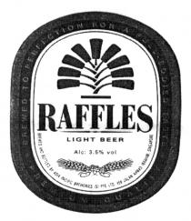 RAFFLES LIGHT BEER