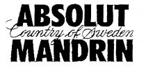 ABSOLUT COUNTRY OF SWEDEN MANDRIN