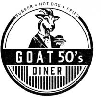 GOAT 50's DINER BURGER HOT DOG FRIES